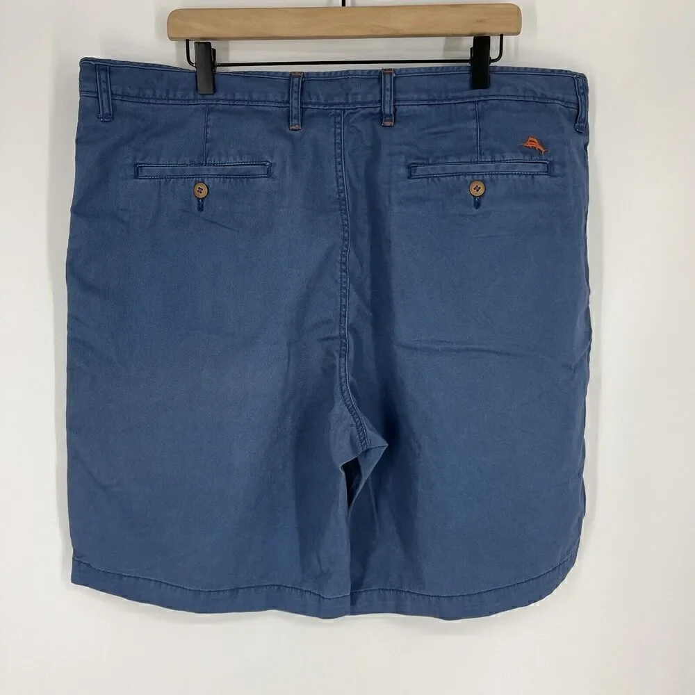 Tommy Bahama Chino Shorts Size 40 Mens Blue Relax Cotton Beach Preppy Golf Solid
